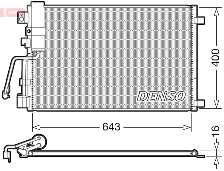 Qashqai I off-road vehicle (J10) (2006 - 2013) Klima kondenseri