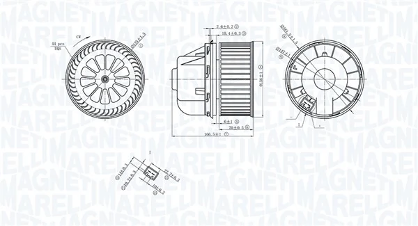 Ford Focus III Kalorifer fan motoru