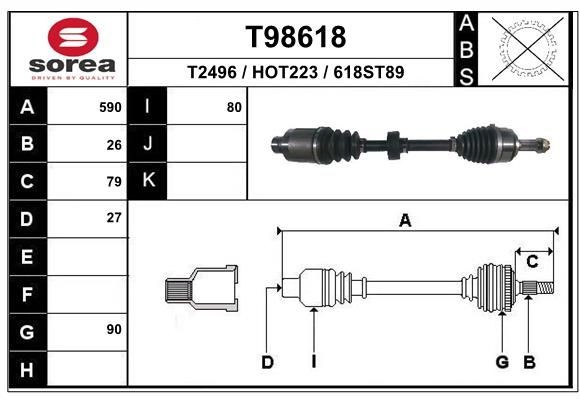 Honda Civic VIII (2005 - 2013) Ön sağ aks (tahrik) fiyatı