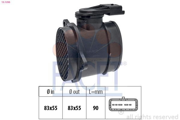 Citroen C4  (2006 - 2013) Hava akış sensörü (kütle hava akış sensörü) fiyatı