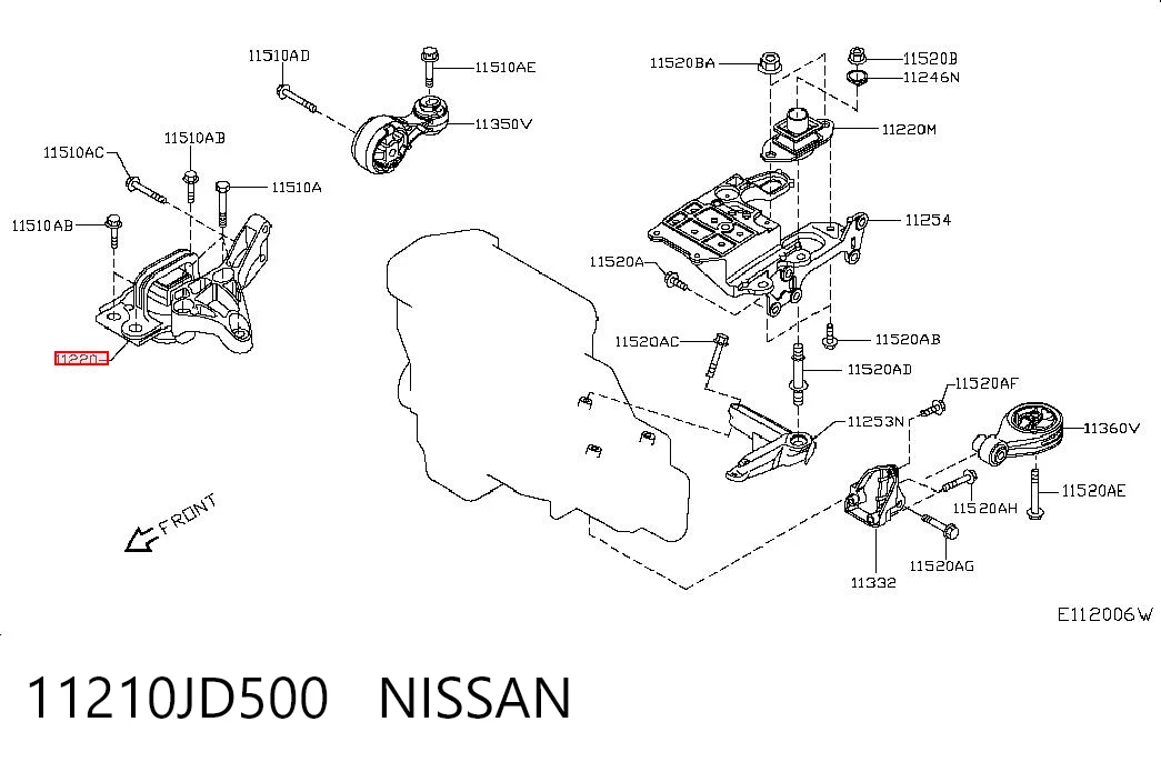 Nissan Qashqai I Ön motor kulağı Türkiye fiyatı