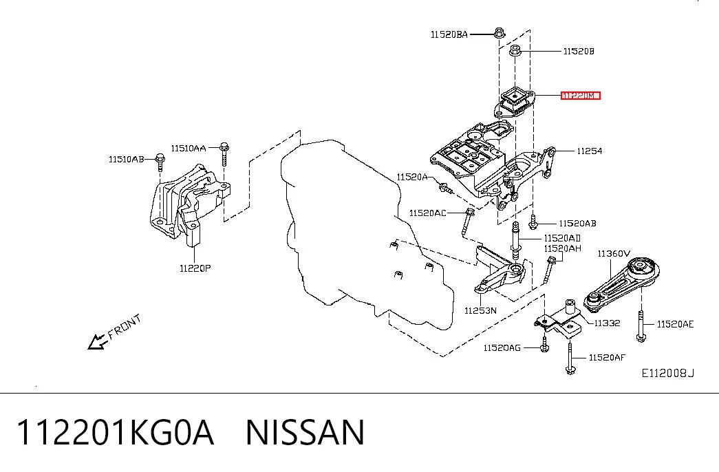Megane II Sol Motor Kulağı