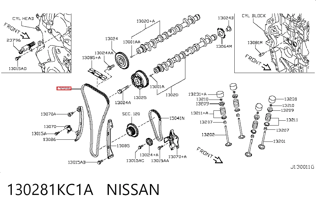 Nissan Qashqai I Triger zinciri fiyatları