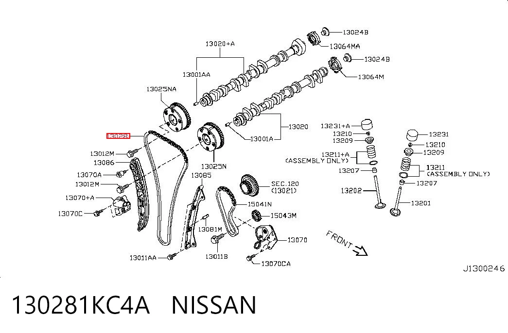 Nissan Qashqai I Triger zinciri orijinal