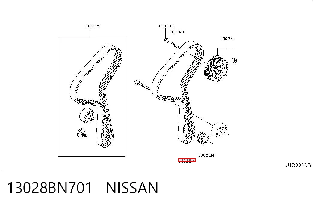 Nissan Qashqai I (2006 - 2013) Triger kayışı 