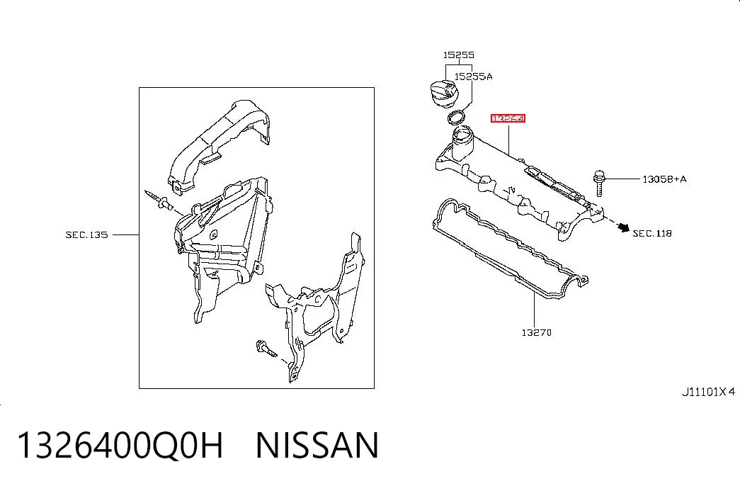 Nissan Qashqai I (2006 - 2013) Subap kapağı çıkma