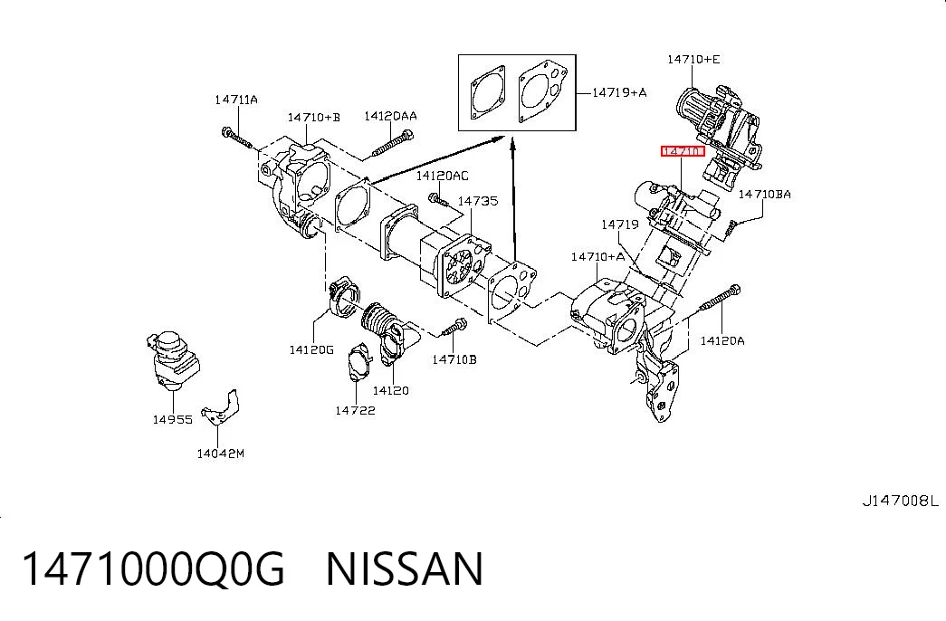 Dacia Logan I EGR vanası