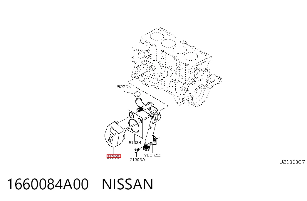 1660084A00 Nissan/Infiniti