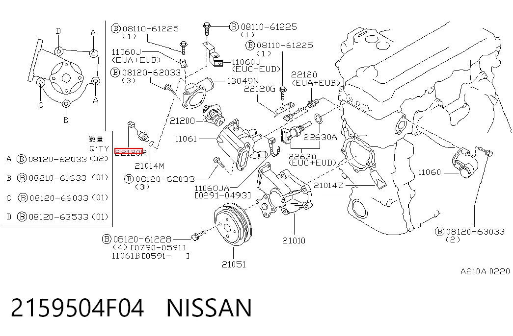 2159504F04 Nissan/Infiniti