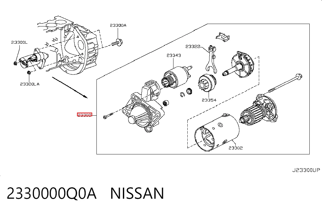 Qashqai I off-road vehicle (J10) (2006 - 2013) Marş motoru