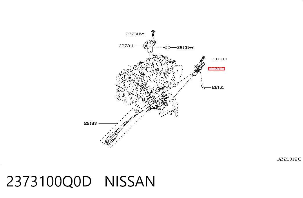 Nissan Qashqai I Krank mili sensörü