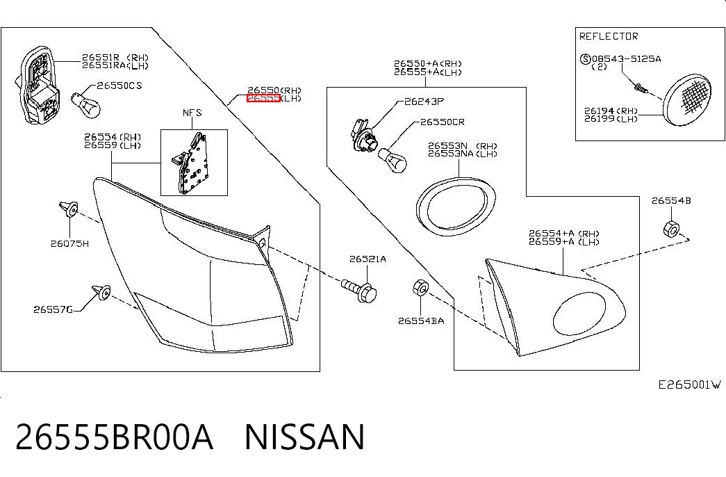 Nissan Qashqai I Sol stop lambası Türkiye fiyatı