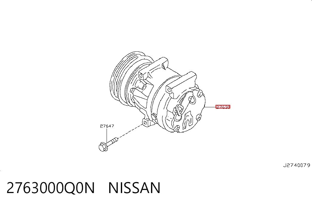Nissan Qashqai I Klima kompresörü orijinal