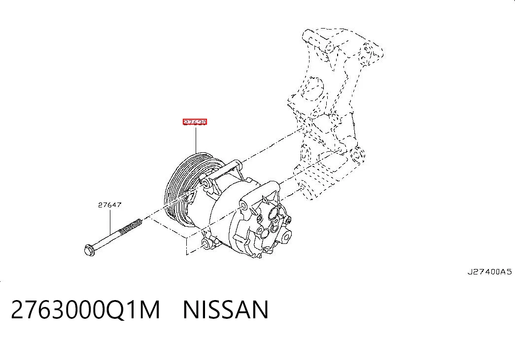 Nissan Qashqai I (2006 - 2013) Klima kompresörü çıkma
