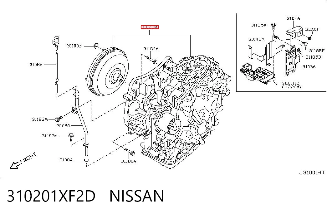 Nissan Qashqai I (2006 - 2013) Otomatik şanzıman komple fiyatı