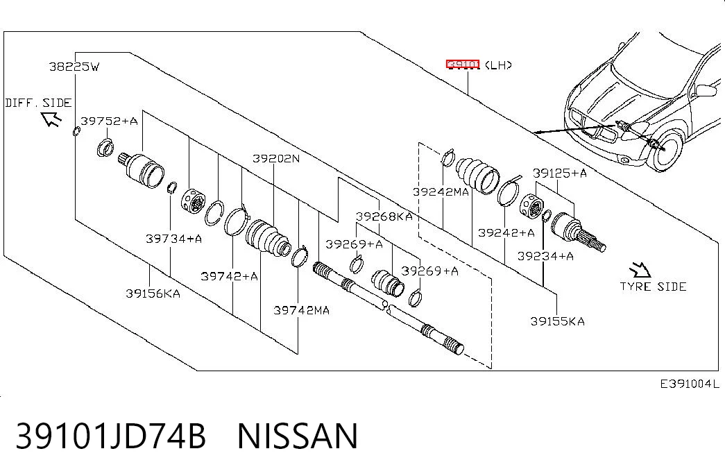 Nissan Qashqai I Sol aks Türkiye fiyatı