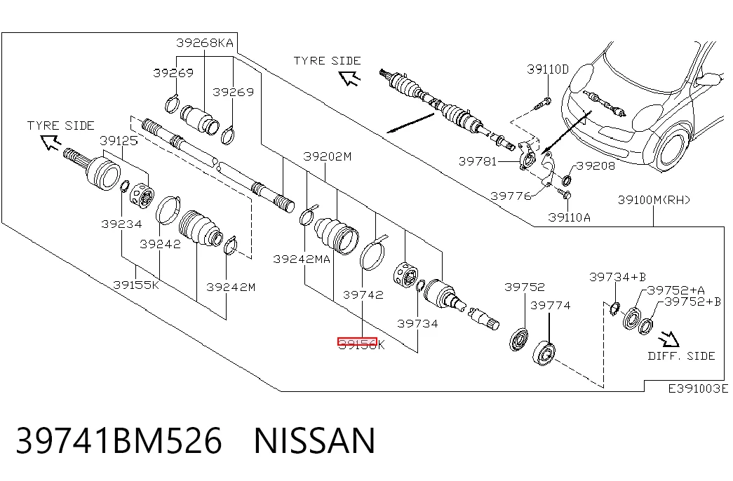39741BM526 Nissan/Infiniti
