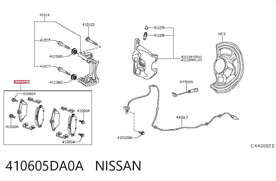 410605DA0A Nissan/Infiniti