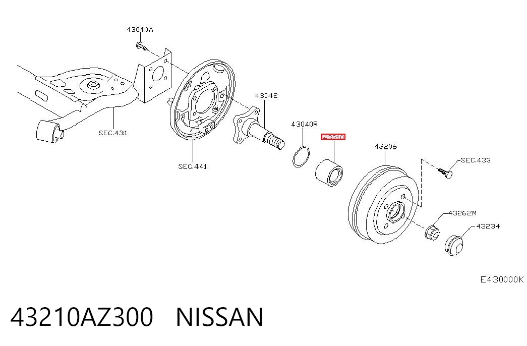 43210AZ300 Nissan/Infiniti