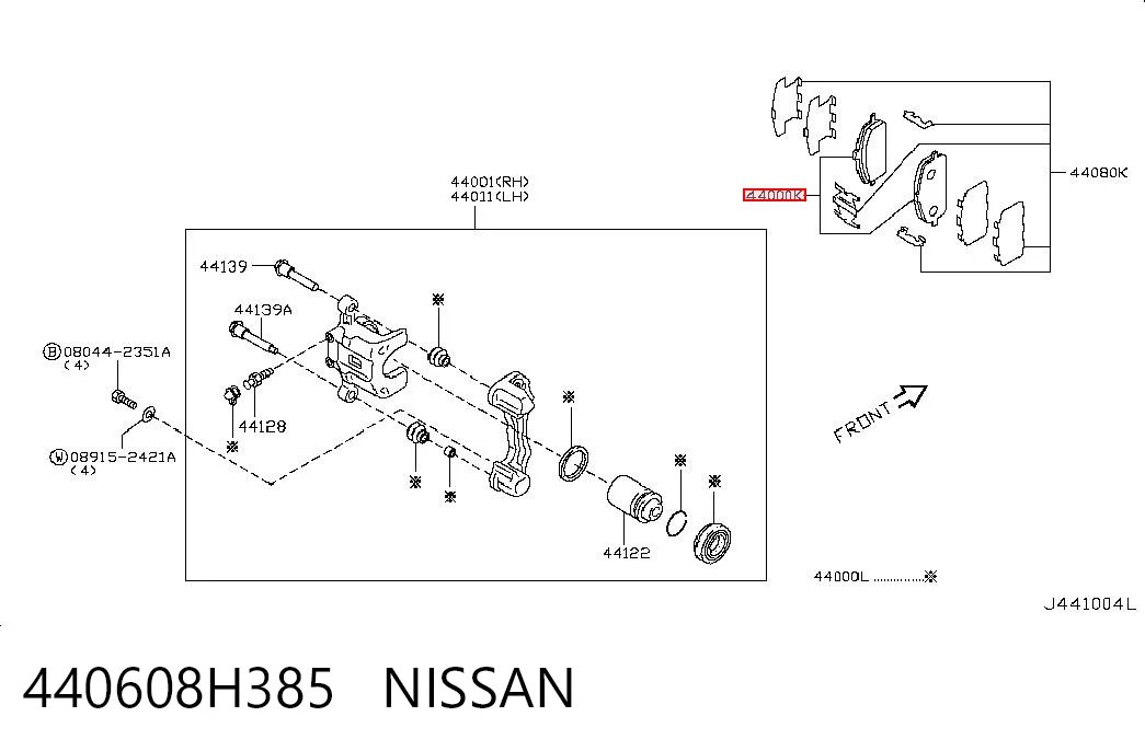 Nissan Qashqai I Arka fren balatası Türkiye fiyatı