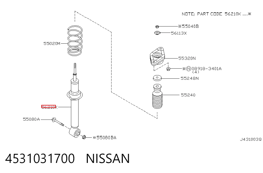4531031700 Nissan/Infiniti
