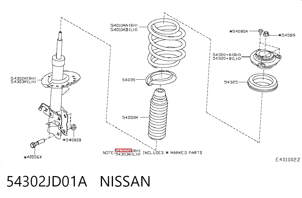 54302JD01A Nissan/Infiniti