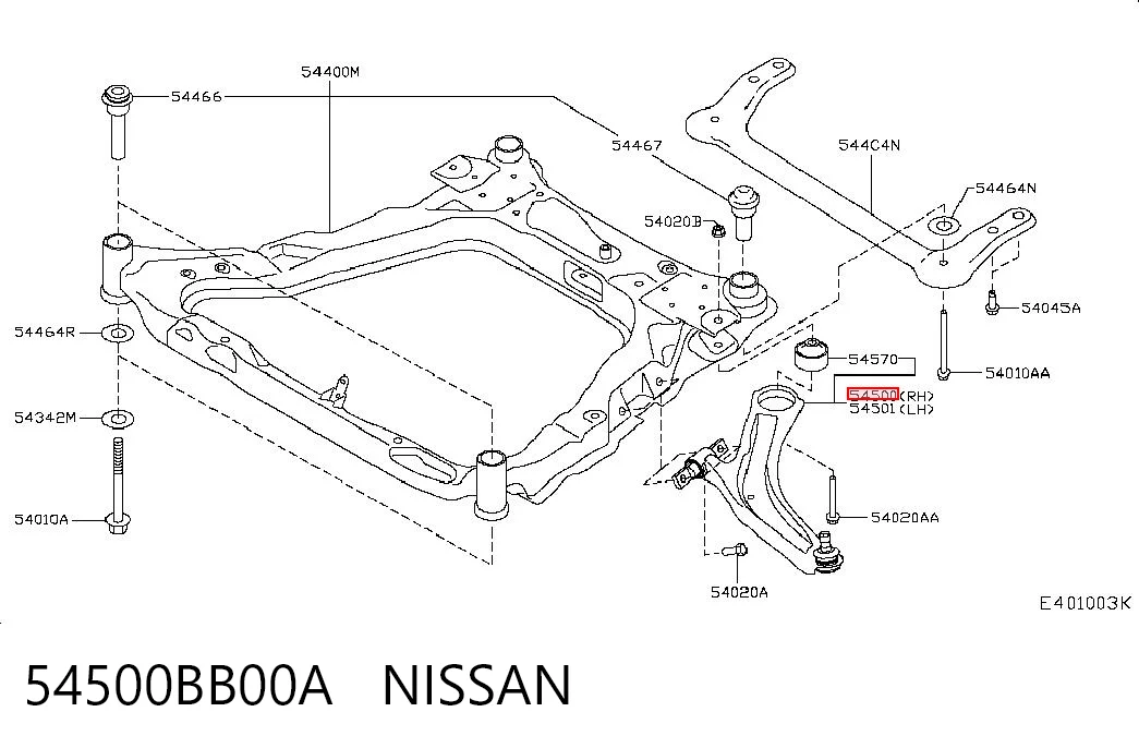 Nissan Qashqai I Sağ alt salıncak