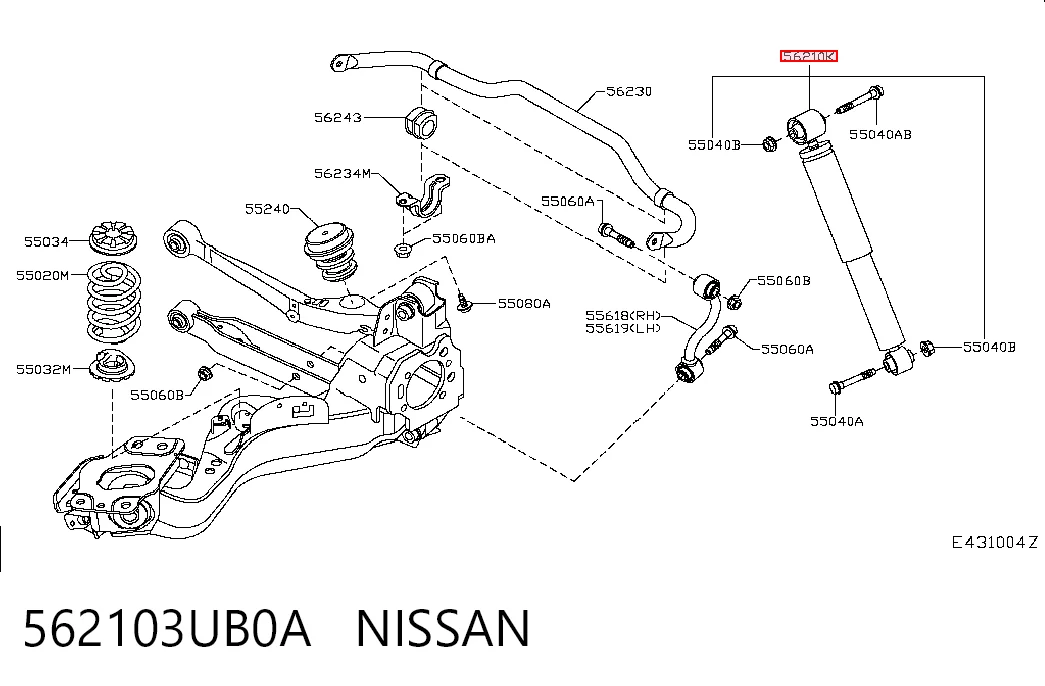 Nissan Qashqai I Arka amortisör Türkiye fiyatı