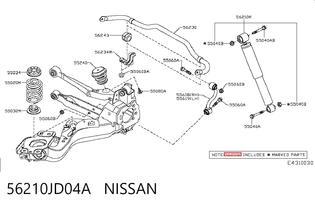 56210JD04A Nissan/Infiniti
