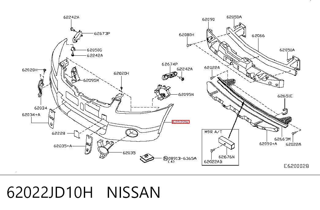 Nissan Qashqai I Tampon
