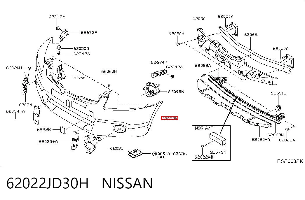 Nissan Qashqai I Ön tampon fiyatları