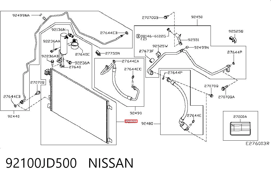 Nissan Qashqai I Klima kondenseri