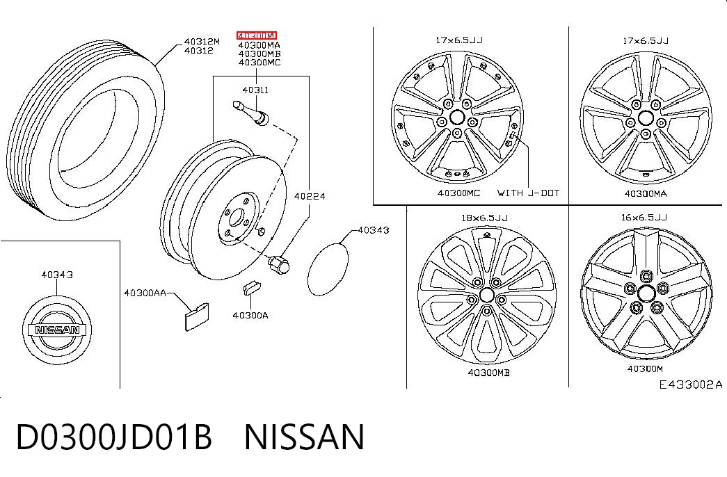Nissan Qashqai I (2006 - 2013) Alaşımlı jantlar (hafif alaşımlı, titanyum) fiyatı