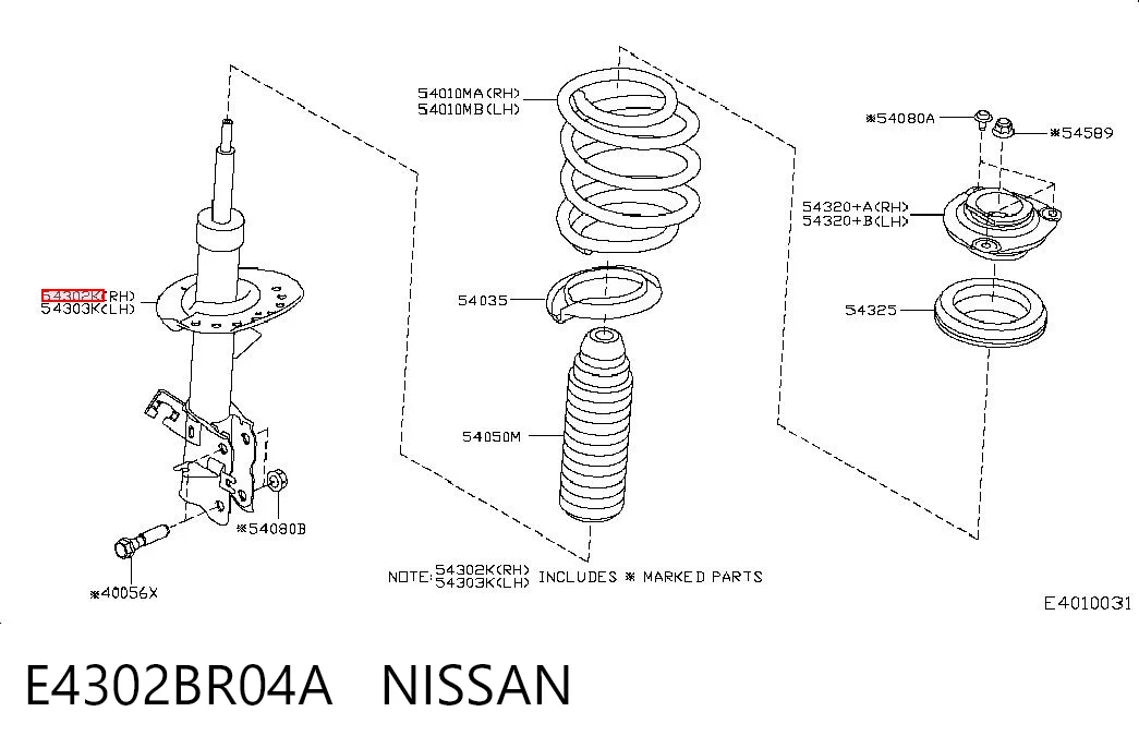 Nissan Qashqai I Ön amortisör