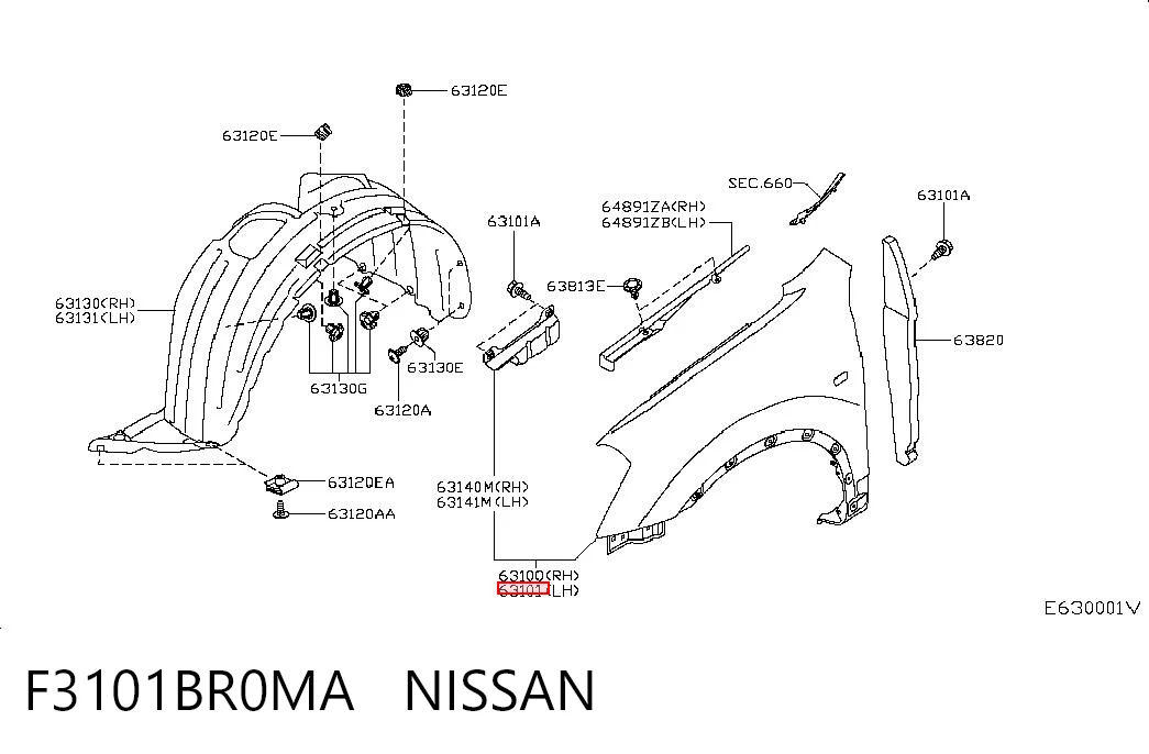 Nissan Qashqai I Sol ön çamurluk