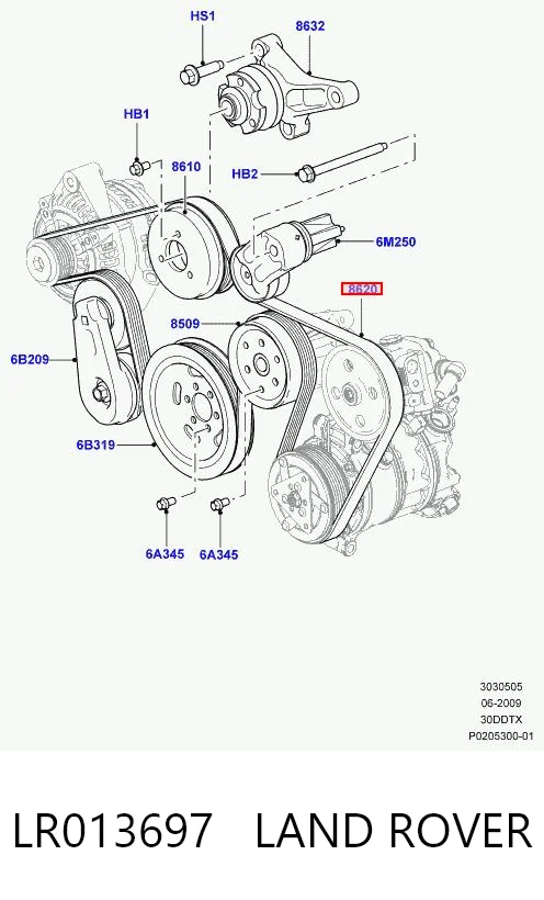 Ford Focus I Aksesuar kayışı