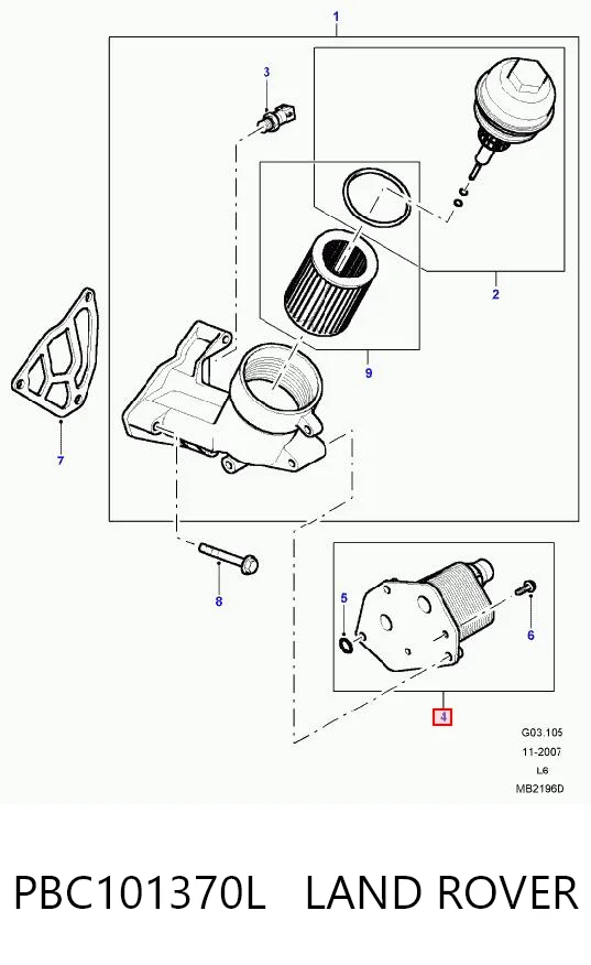 PBC101370L Land Rover