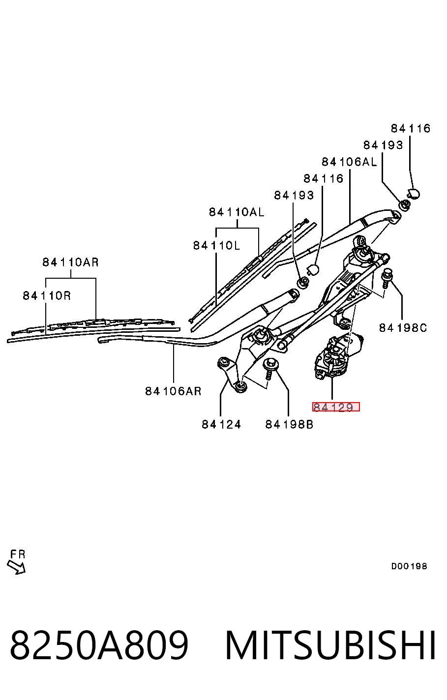 Toyota Corolla  (2006 - 2014) Ön cam silecek motoru 