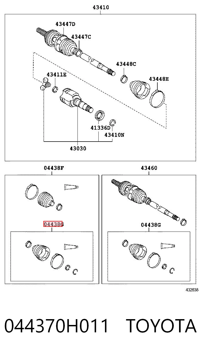 044370H011 Toyota