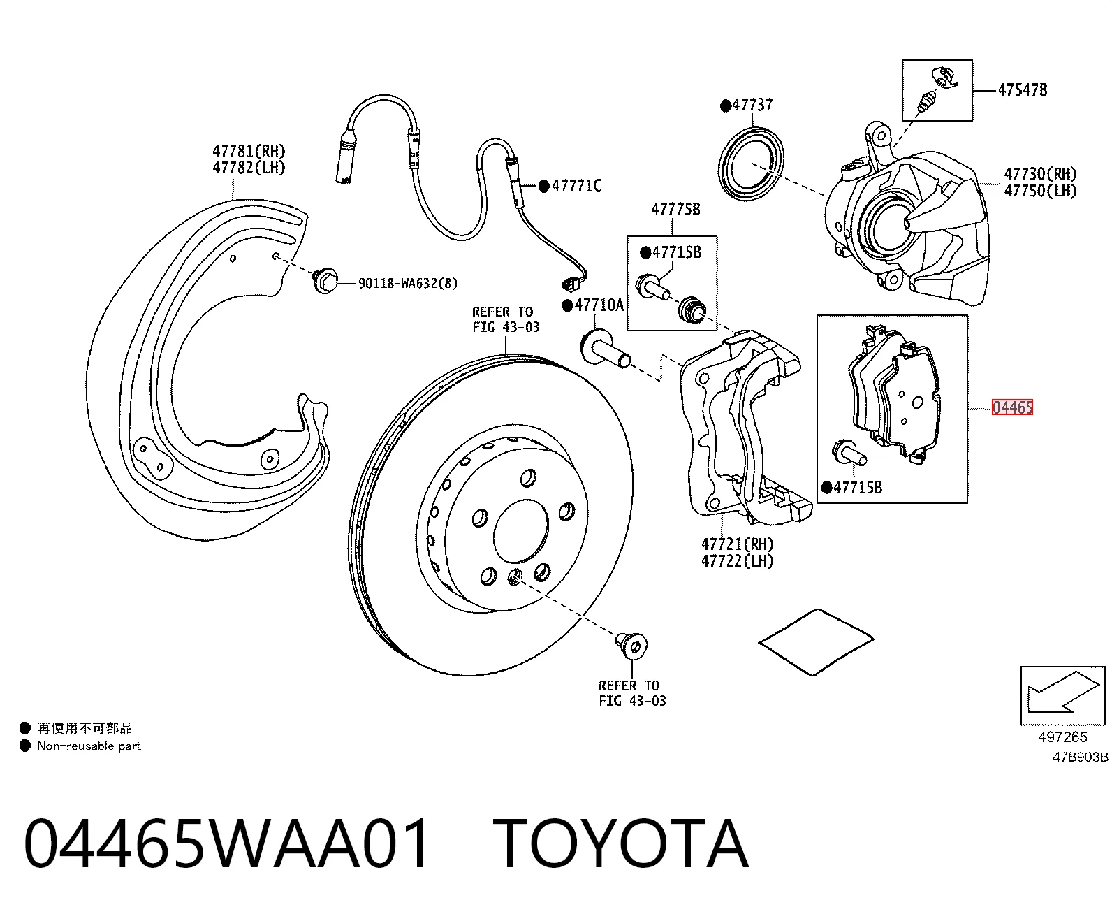 04465WAA01 Toyota