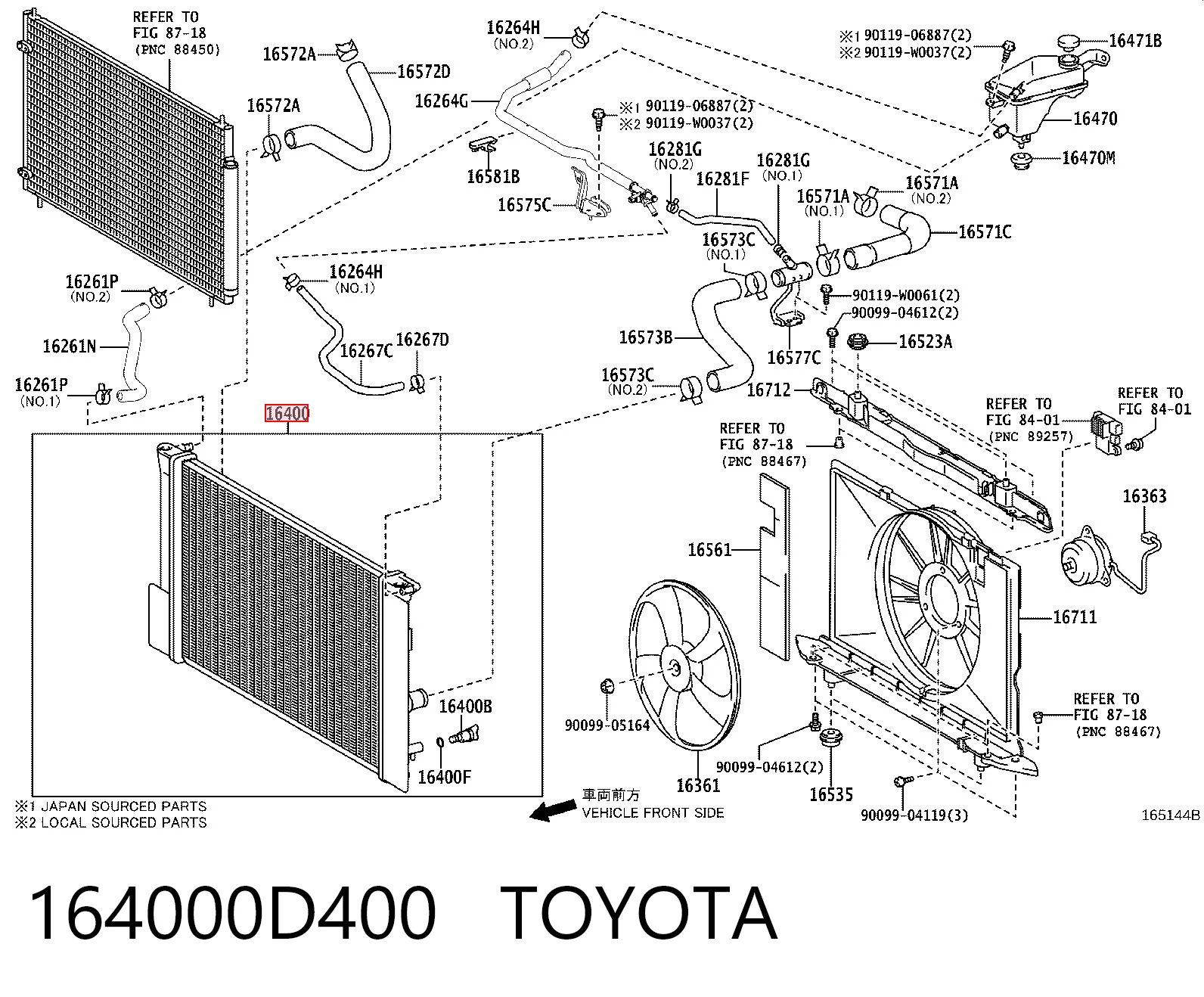 Corolla  Motor su radyatörü