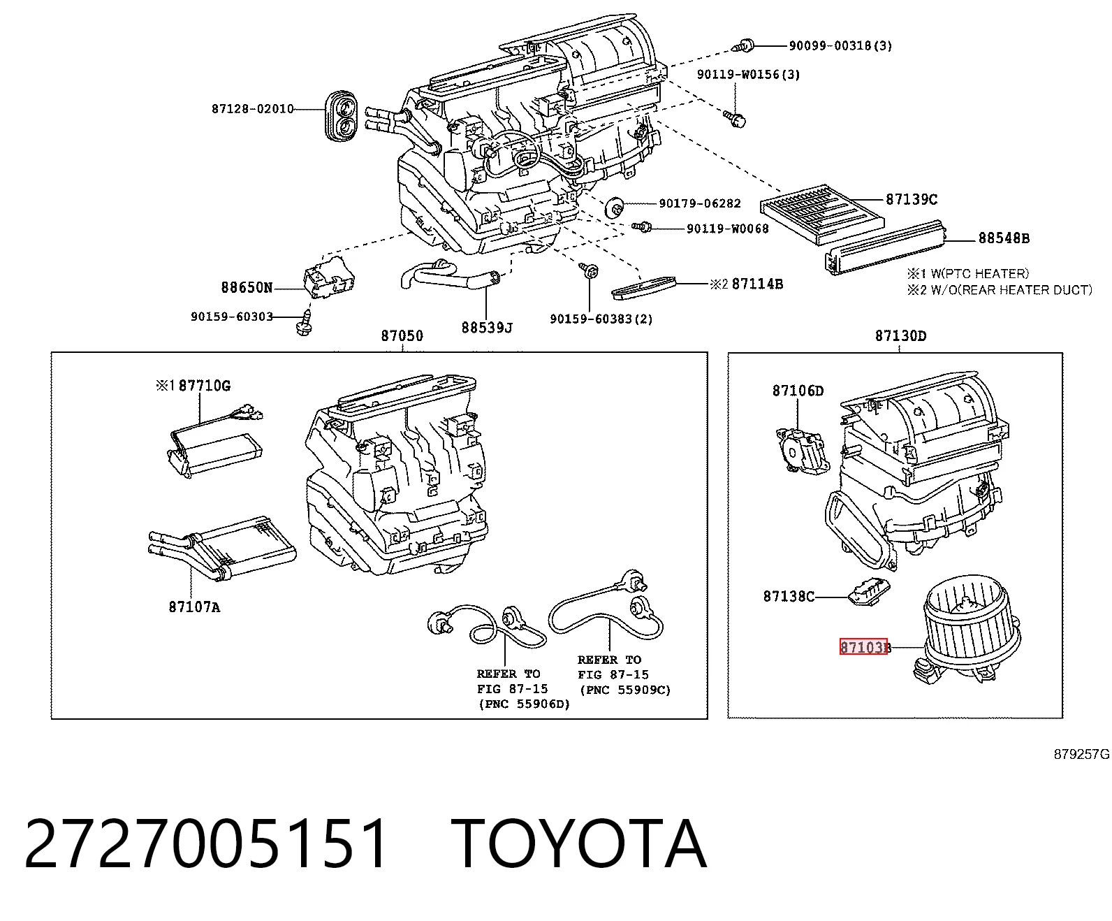 Toyota Corolla  Kalorifer motoru sıfır