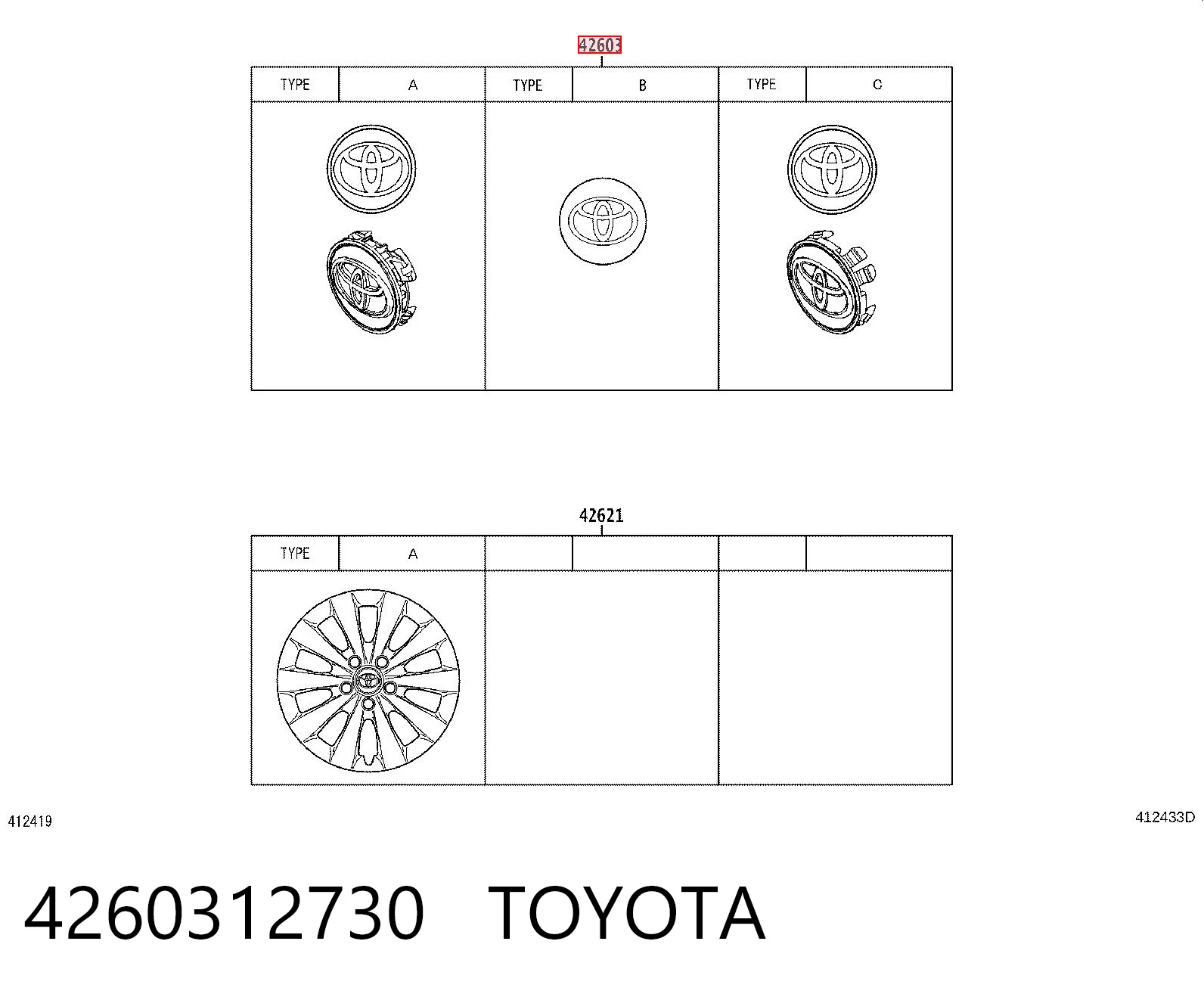 Toyota Corolla  Jant kapağı fiyatları