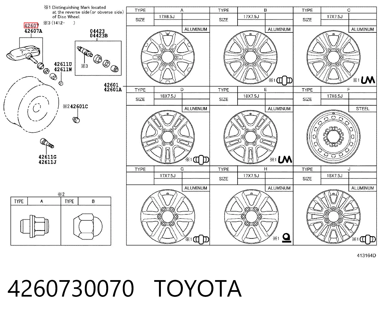 Toyota Corolla  (2006 - 2014) Lastik hava basınç sensörü 
