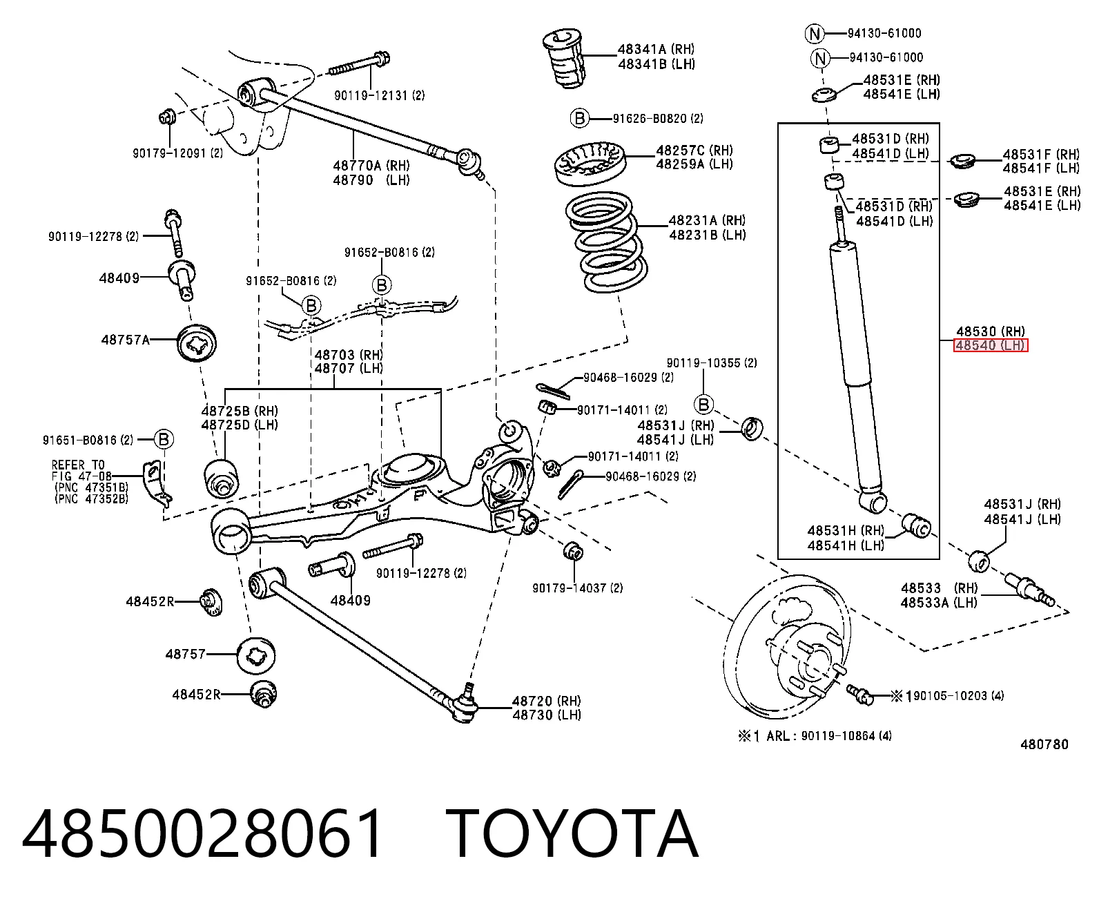 4850028061 Toyota
