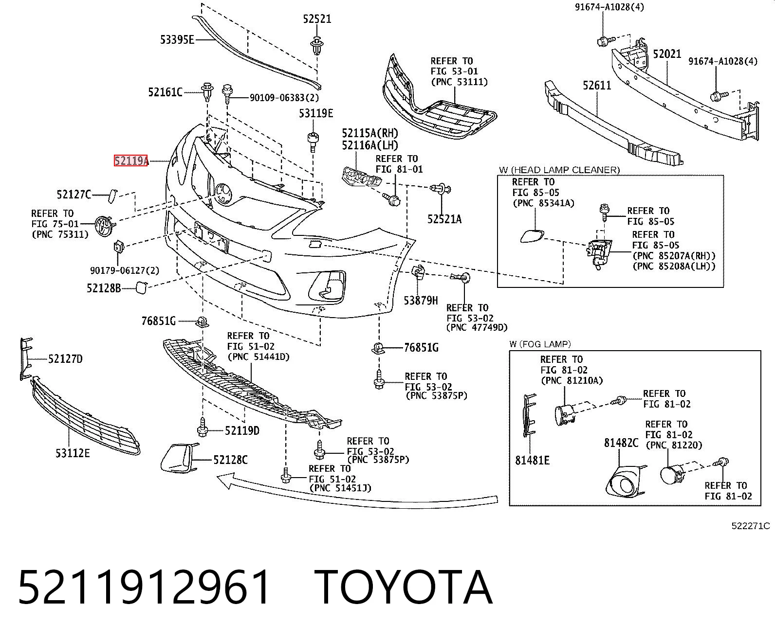 Toyota Corolla  (2006 - 2014) Ön tampon satın al