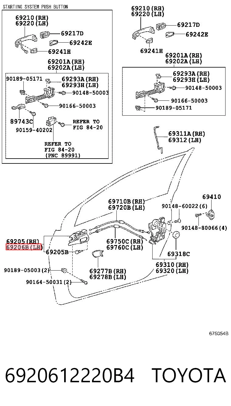 Toyota Corolla  (2006 - 2014) Ön sol iç kapı kolu fiyatı