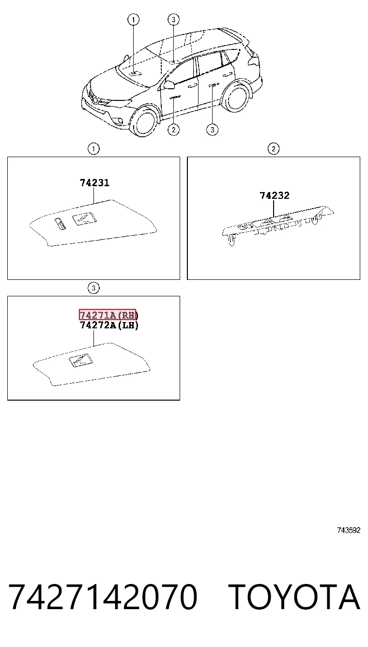 Toyota Corolla  (2006 - 2014) Ön sağ cam kaldırma motoru açma düğmesi fiyatı