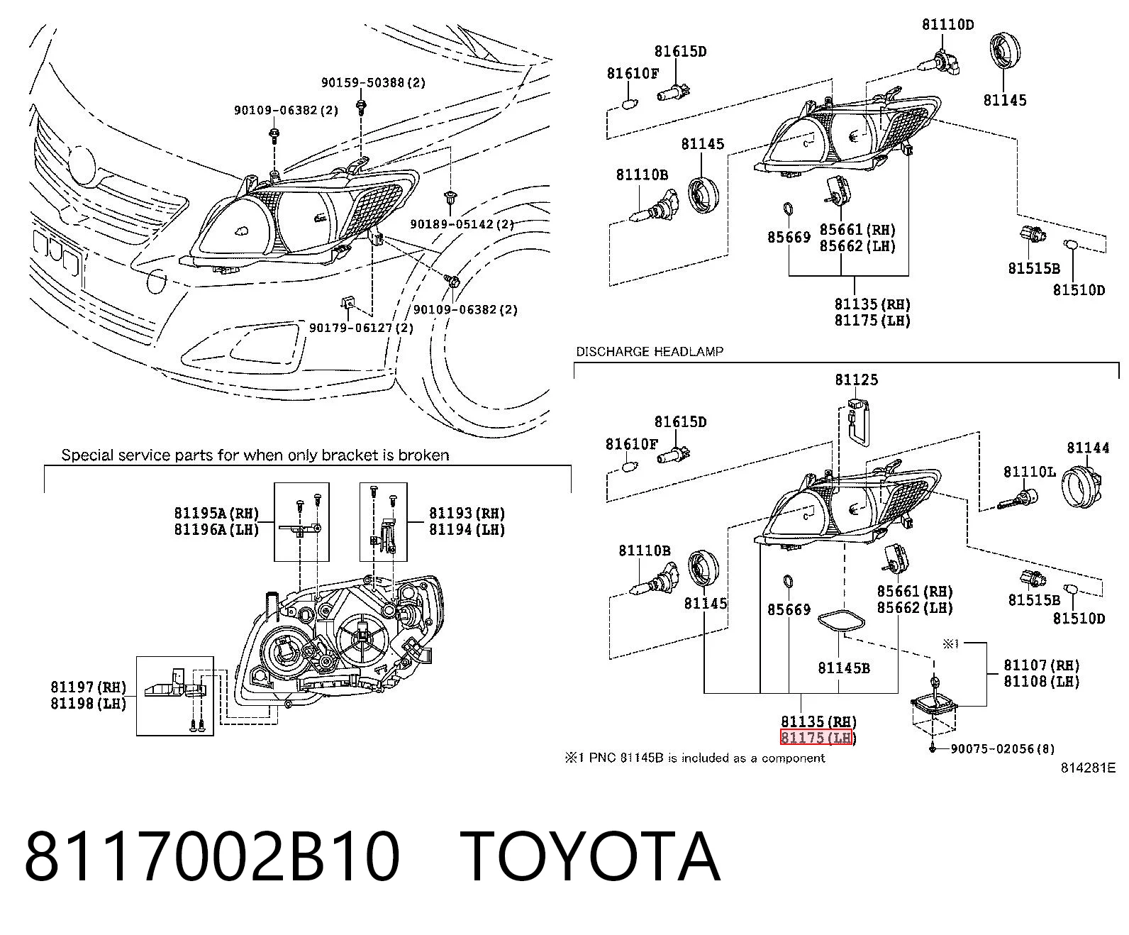 Toyota Corolla  Sol far fiyatları
