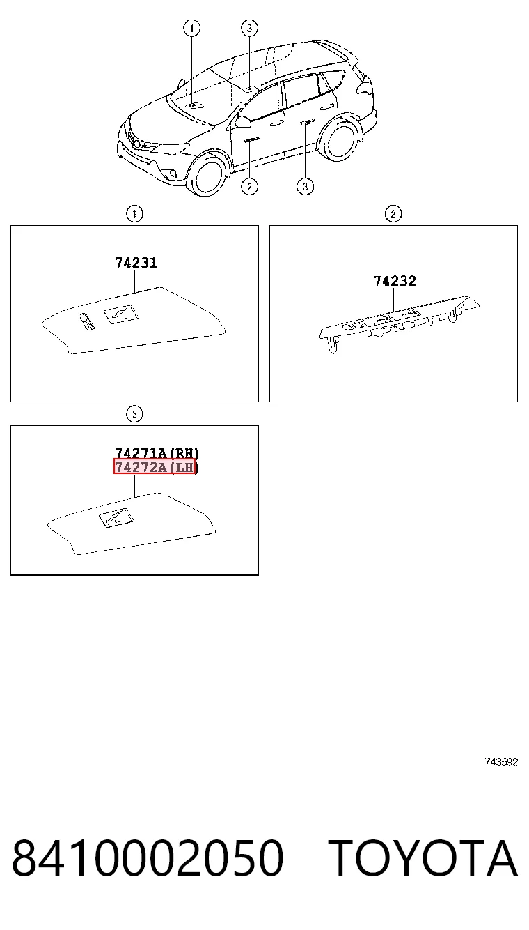 Toyota Corolla  (2006 - 2014) Ön sağ cam kaldırma motoru açma düğmesi satın al